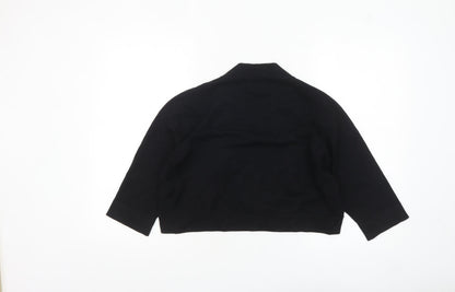 Linea Women Black XL Knit Open Front Cardigan Jumper