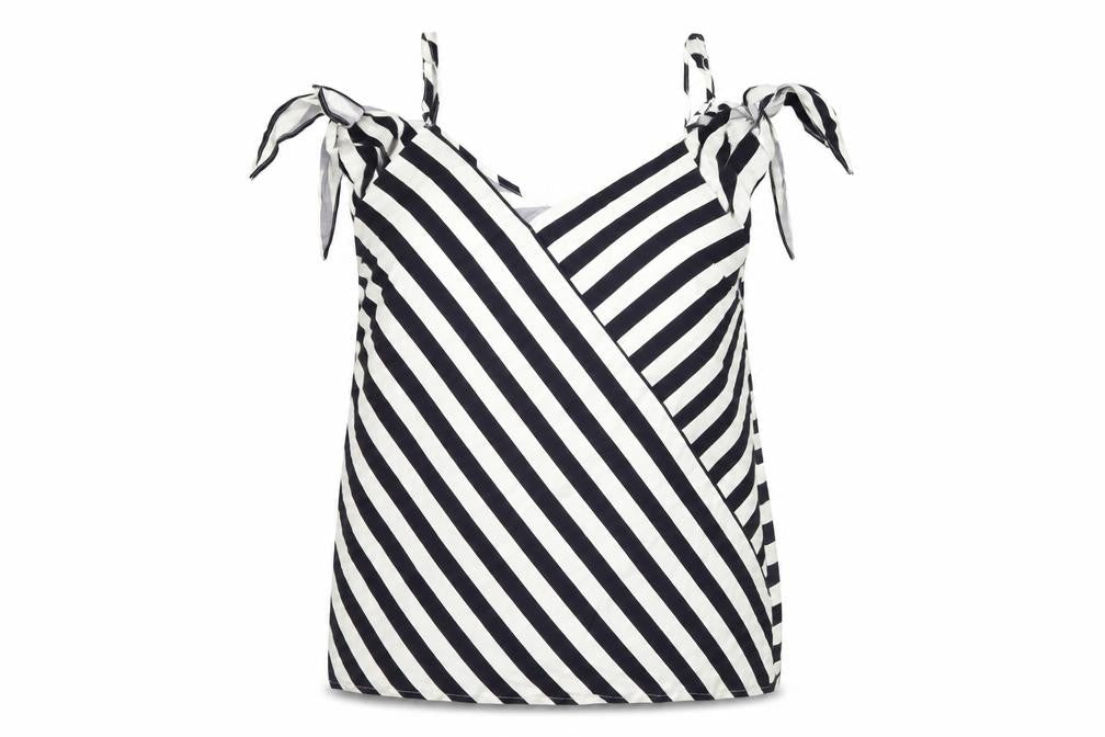 Oasis Women’s Blue Striped Viscose Camisole Blouse Size 8
