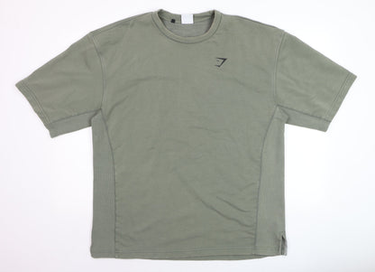 Gymshark Men's Green XL Athletic Fit Short Sleeve T-Shirt