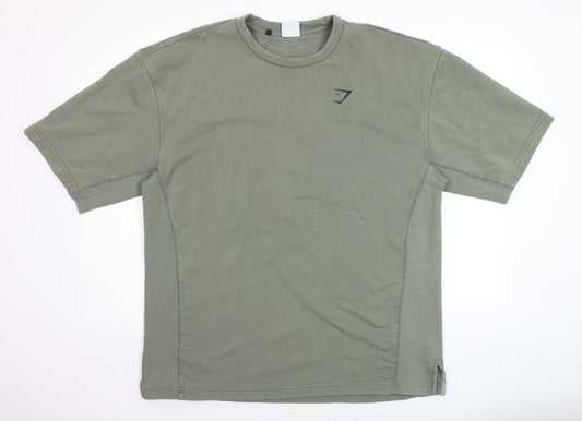 Gymshark Men's Green XL Athletic Fit Short Sleeve T-Shirt