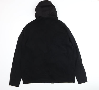 Barbour Men's Black XL Full Zip Hooded Fleece Hoodie