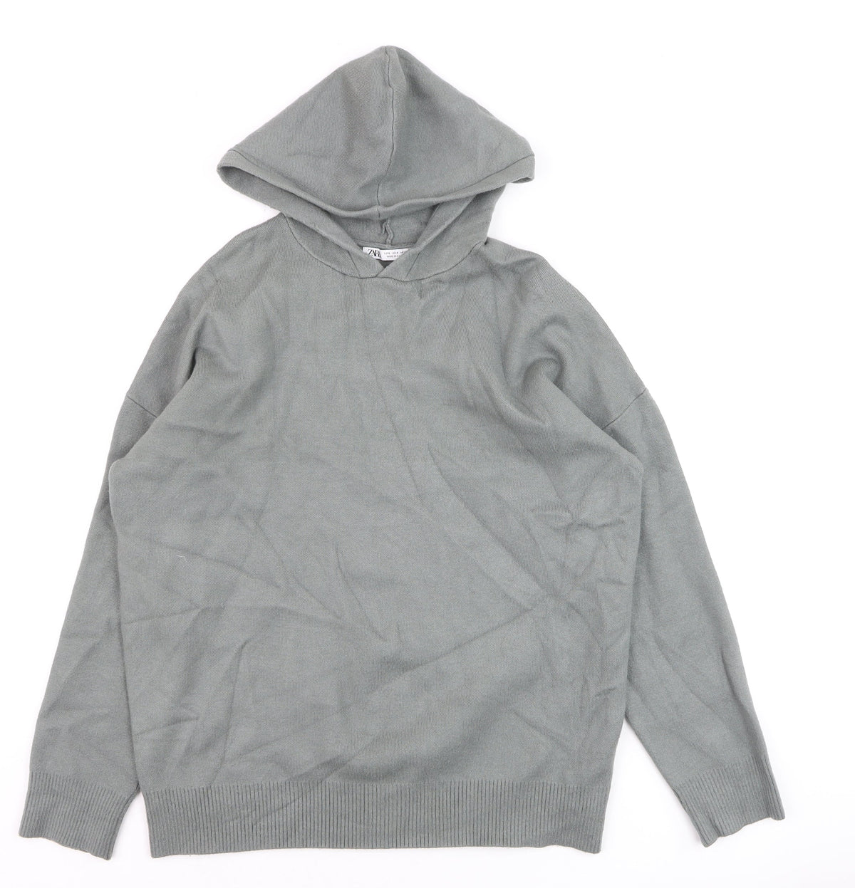 Mens UK Size M Zara Grey Pullover Jumper