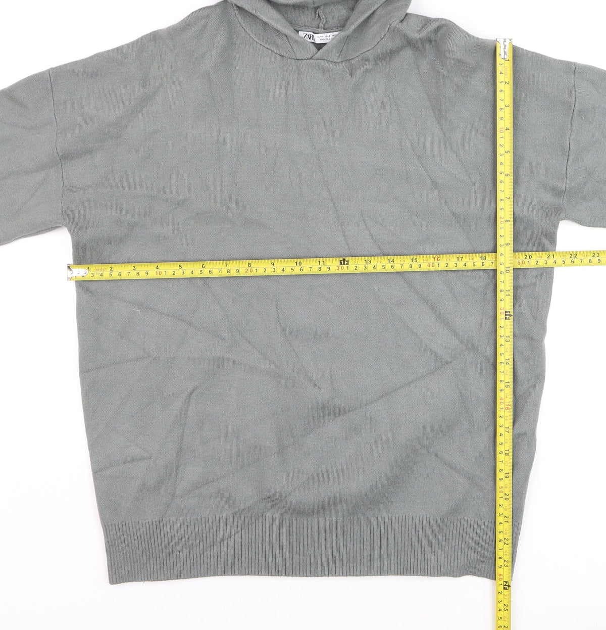 Mens UK Size M Zara Grey Pullover Jumper
