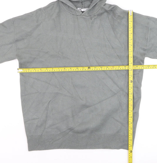 Mens UK Size M Zara Grey Pullover Jumper