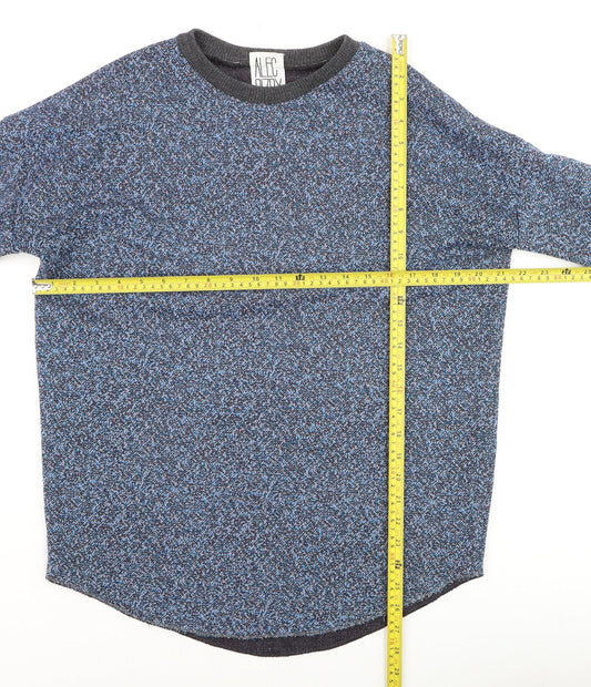 Alec Bizby Women's Blue Crew Neck Knit Pullover Jumper M