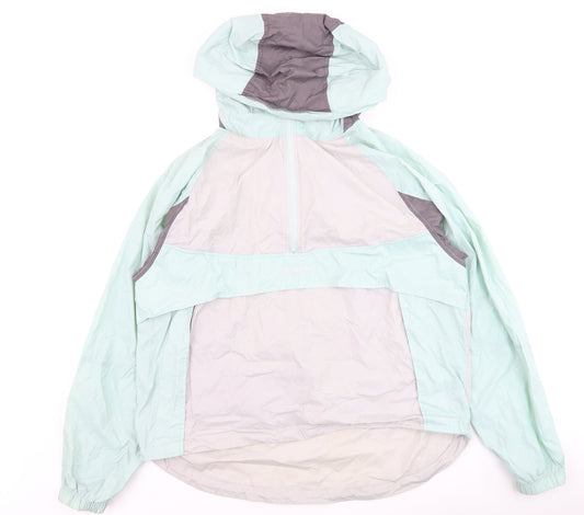 iets frans Men's Blue XS Colourblock Windbreaker Jacket