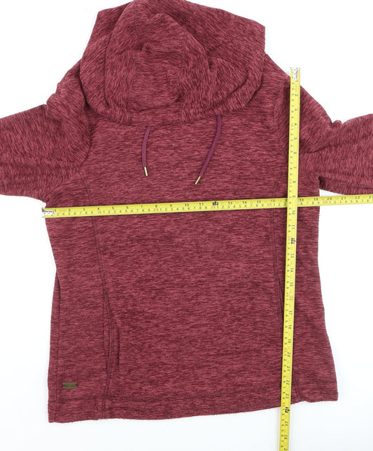 Regatta Women Burgundy Pullover Hoodie Size 12 Polyester Outdoor Top