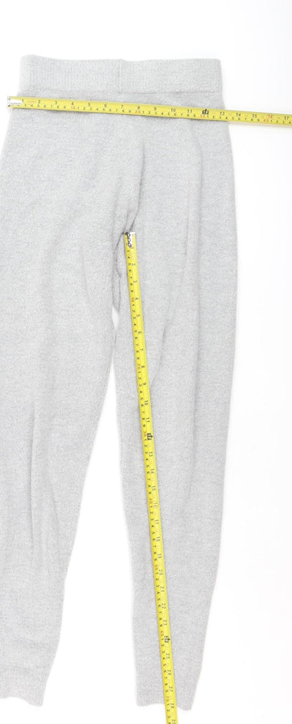 PrettyLittleThing Women's Grey Knit Jogger Trousers Size S