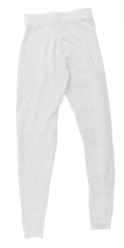 PrettyLittleThing Women's Grey Knit Jogger Trousers Size S