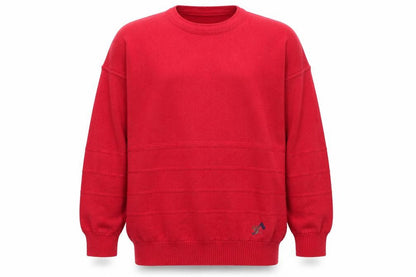 Green Lamb Men's Red Wool Blend Crew Neck Pullover Jumper M