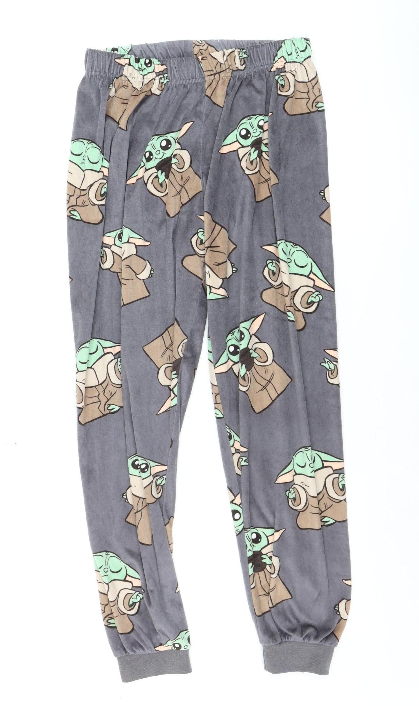 Primark Boys Grey Star Wars Baby Yoda Fleece Pyjama Pants Size 5 Years