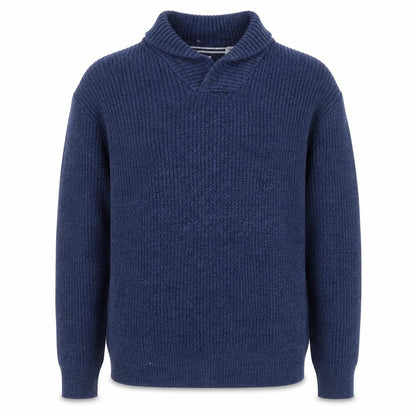 Artherford Vintage Mens Blue XL Chunky Knit Cotton Pullover Jumper