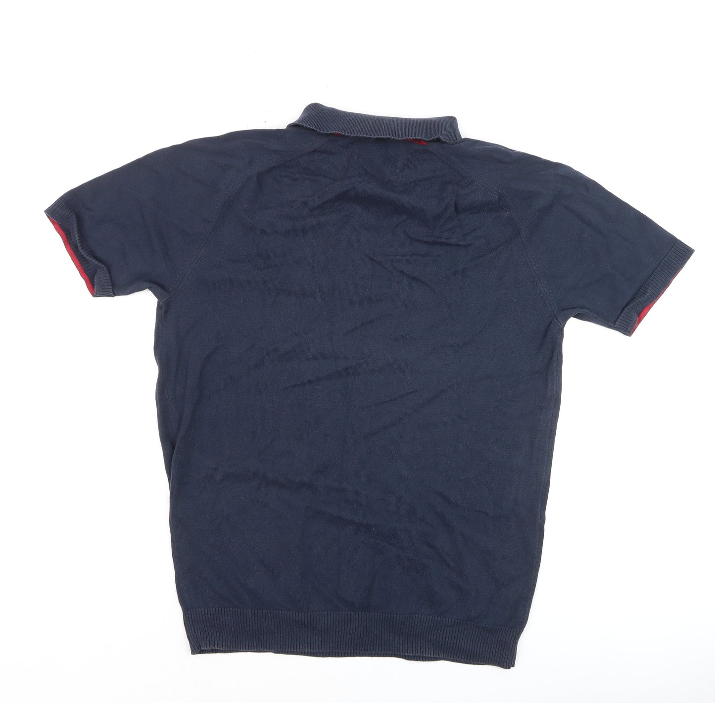 Original Penguin Mens Navy Blue Cotton Polo Shirt M Regular Fit