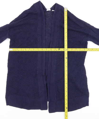 Gap Women’s Blue Cotton Long Sleeve Open Knit Cardigan XS