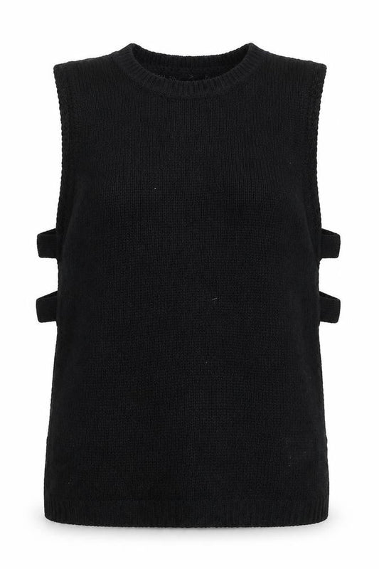 Brave Soul Women's Black Knit Sleeveless Tank Top Size S