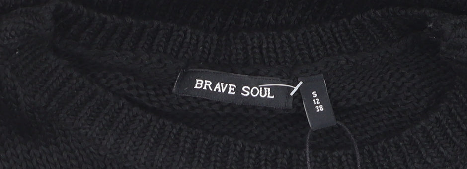 Brave Soul Women's Black Knit Sleeveless Tank Top Size S