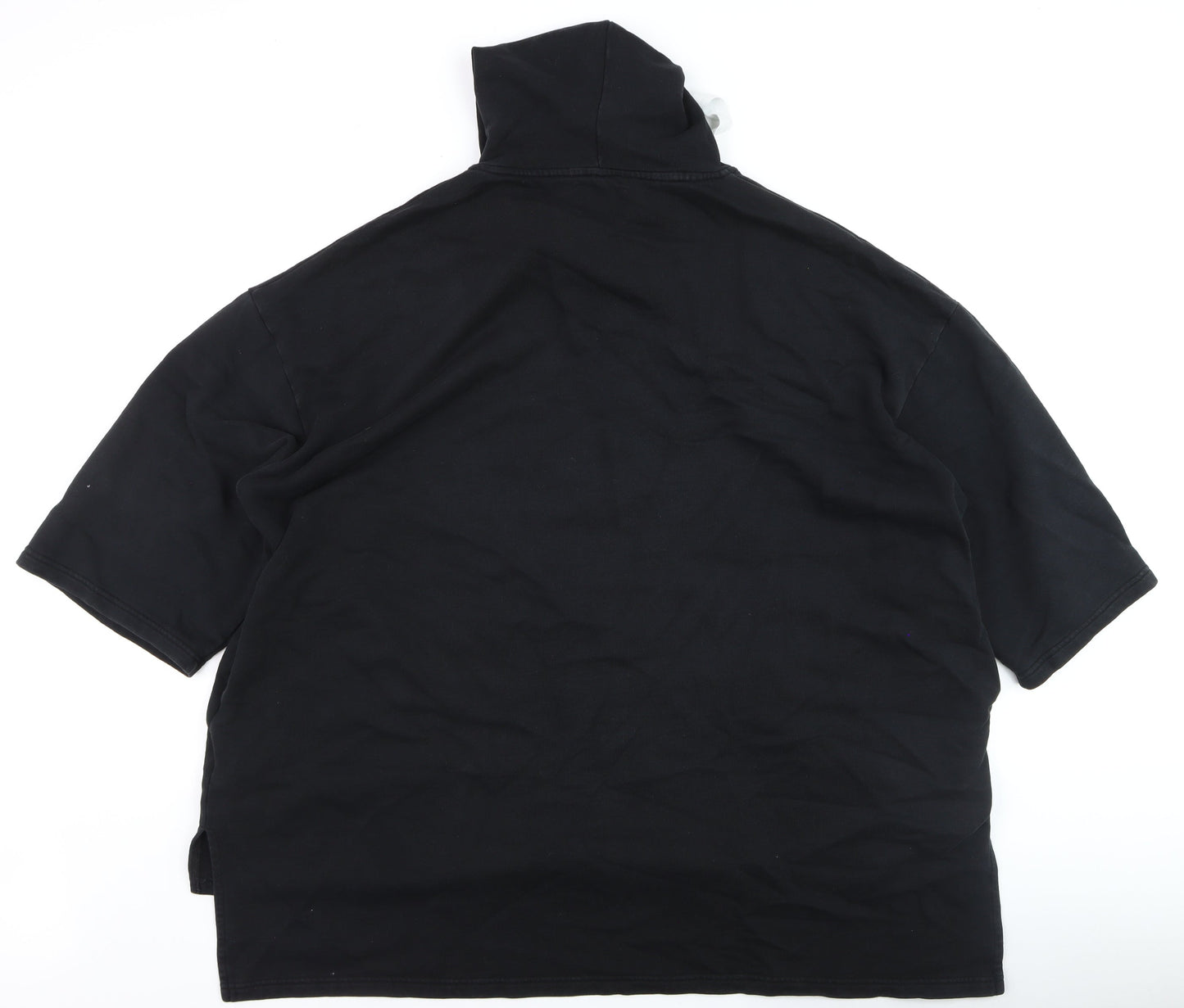 John Lewis Patternity Black Cotton Hooded Pullover Women’s M Hoodie