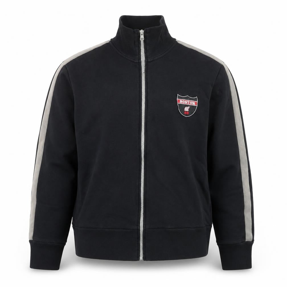 Moto Men's Black Track Jacket Medium Full Zip Sportswear