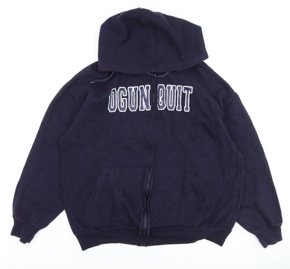 Ritchie's Sportswear Men's Blue XL Full Zip Hoodie College Style