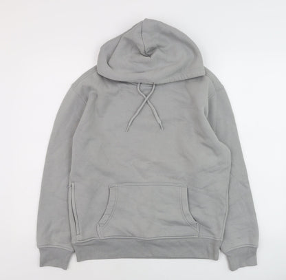 Hollister Mens Grey Relaxed Fit Pullover Hoodie XS