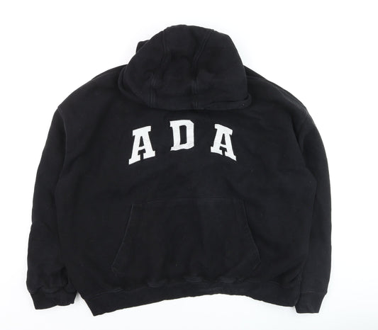 Adanola Men’s Black XL Pullover Hoodie with Logo