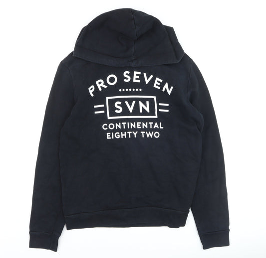 Topman Men’s Black XS Classic Pullover Hoodie with Logo