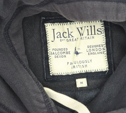 Jack Wills Mens Blue Pullover Hoodie M Regular Fit Logo Sweatshirt