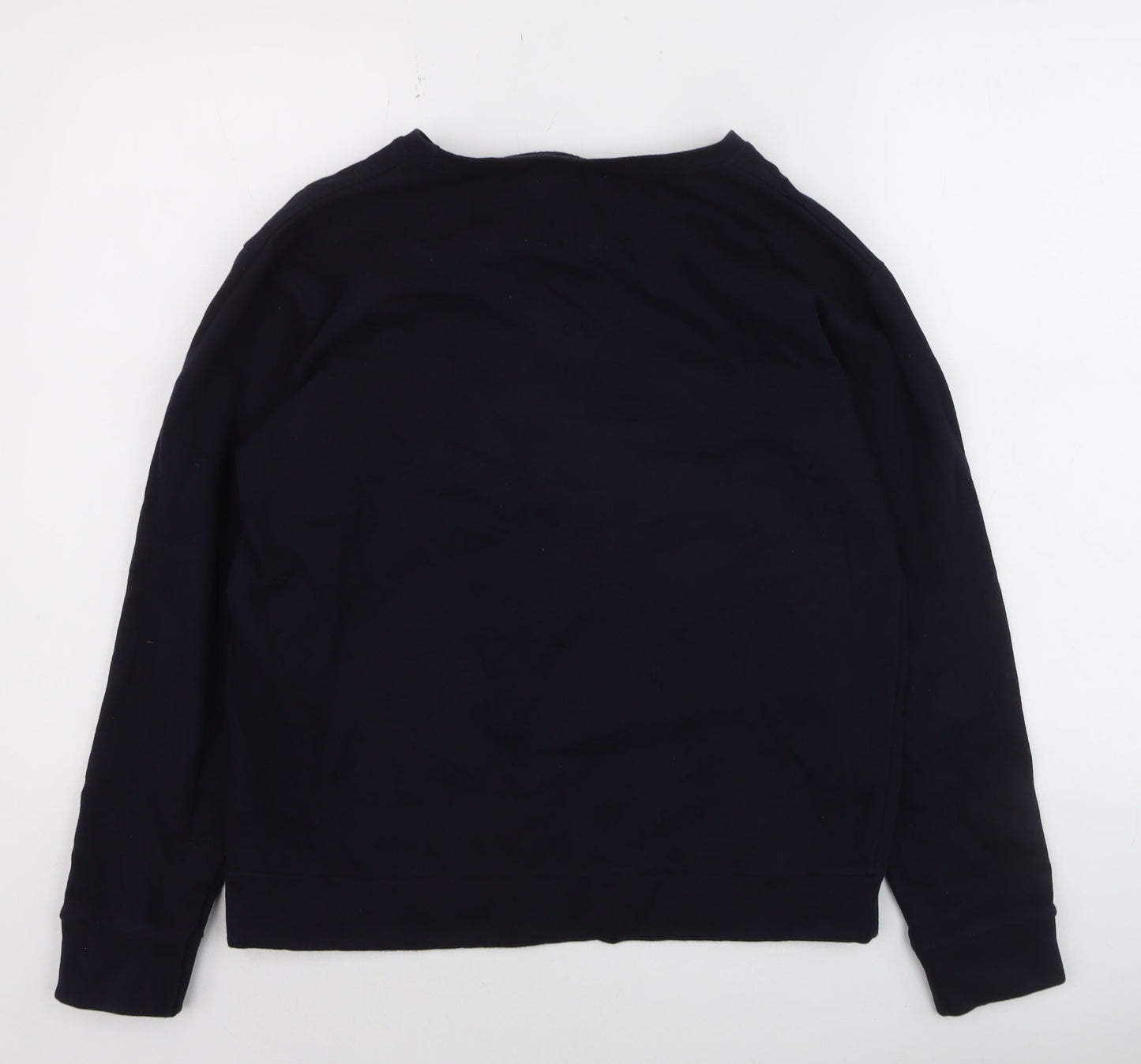 Gazzoil Boys Black Pullover Sweatshirt Small Ski Graphic Cotton Top