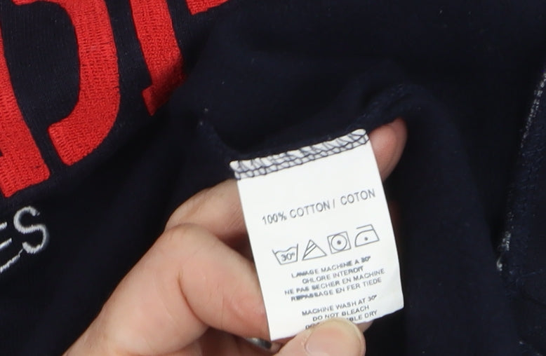 Gazzoil Boys Black Pullover Sweatshirt Small Ski Graphic Cotton Top