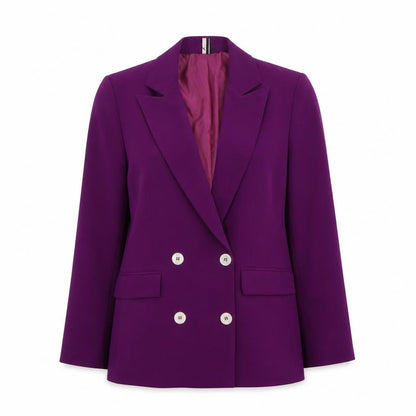 Topshop Women’s Purple Double Breasted Blazer Jacket UK 12