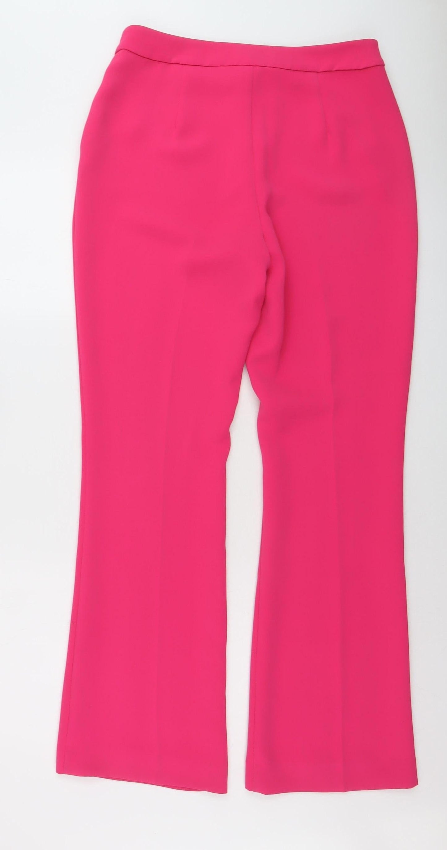 Mint Velvet Women’s Pink Dress Trousers UK 12 Slim Tailored