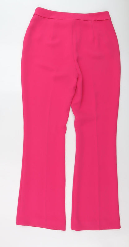 Mint Velvet Women’s Pink Dress Trousers UK 12 Slim Tailored