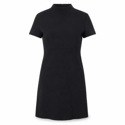 Zara Women Black Short Sleeve Knit Shift Dress Size 8
