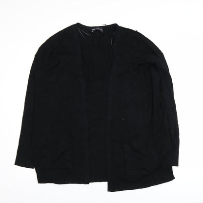 Marks and Spencer Women Black XL Open Front Cardigan Viscose Blend