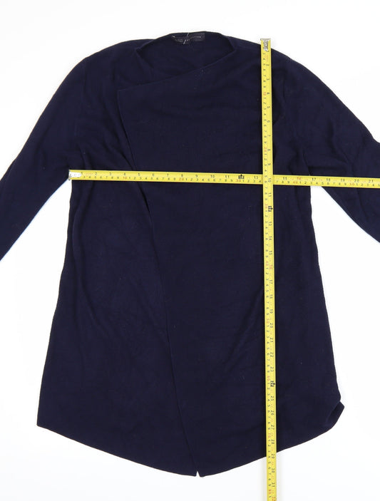Marks and Spencer Women Blue Cardigan M Long Sleeve Knit