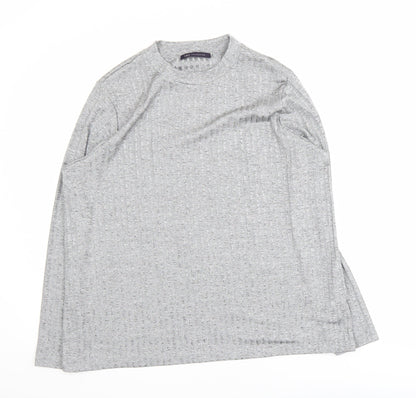 Marks and Spencer Women’s Grey Long Sleeve Waffle Knit Pullover Jumper Size 22
