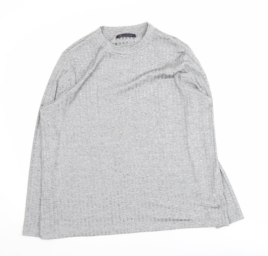 Marks and Spencer Women’s Grey Long Sleeve Waffle Knit Pullover Jumper Size 22