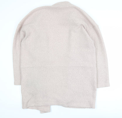 Marks and Spencer Women Pink Size 20 Knit Mid-Length Open Coatigan