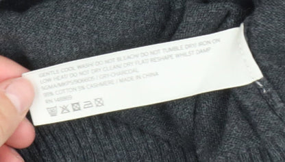 FatFace Men’s Grey Cotton Cashmere Crew Neck Jumper Size L