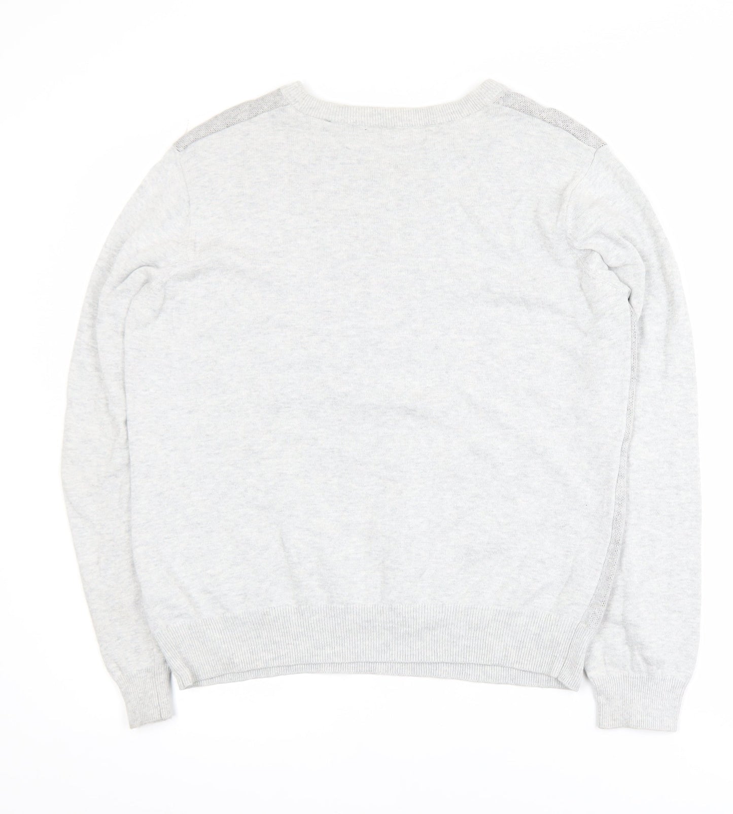 Marks and Spencer Women’s Grey Reindeer Christmas Cotton Jumper M