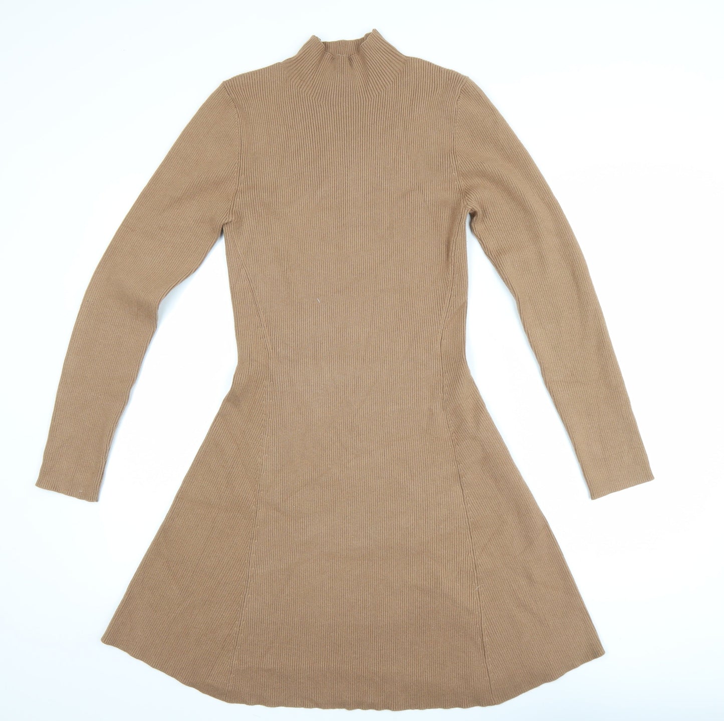 Friends Like These Women Brown Size 14 Knit Fit & Flare Dress