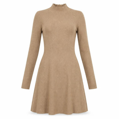 Friends Like These Women Brown Size 14 Knit Fit & Flare Dress