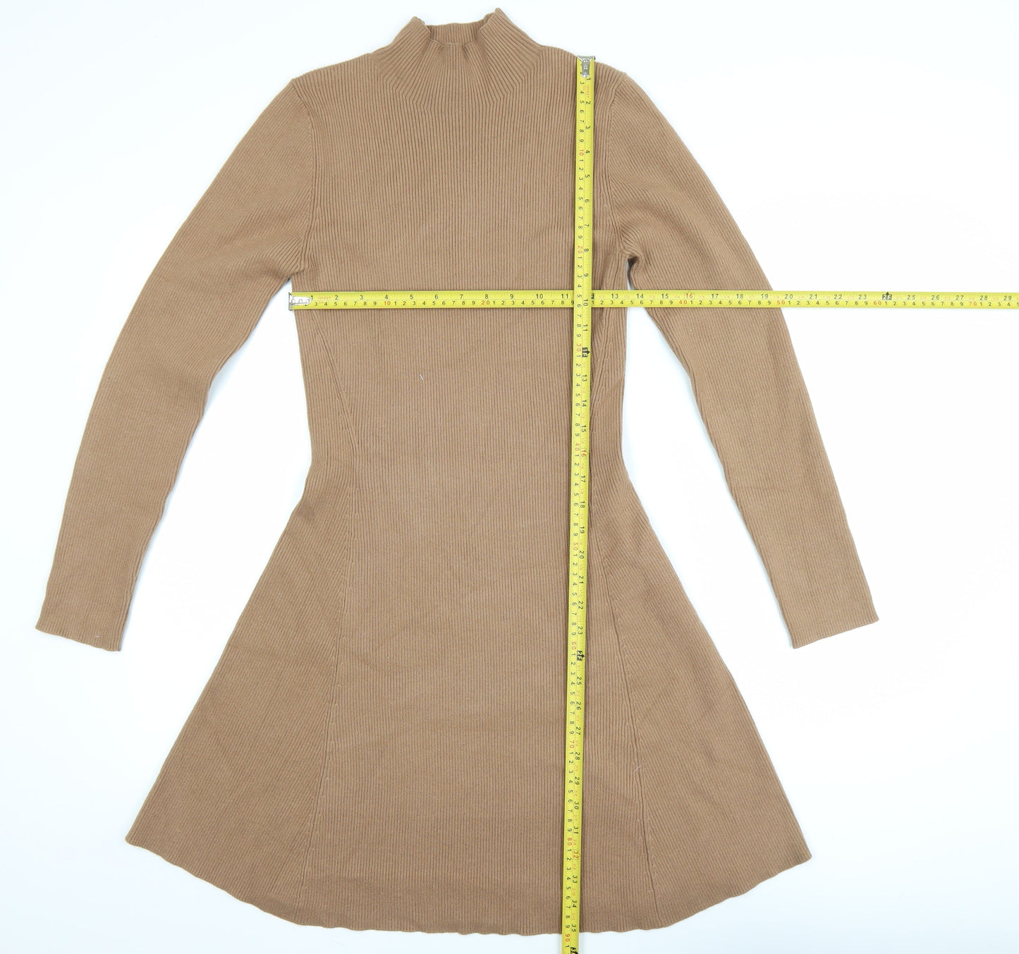 Friends Like These Women Brown Size 14 Knit Fit & Flare Dress