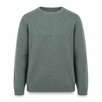 Fat Face Men's Green Wool Blend Crew Neck Pullover Jumper L