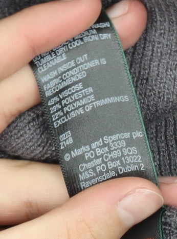 Marks and Spencer Women’s Grey Longline Knit Cardigan Size 10