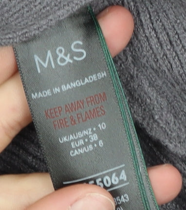 Marks and Spencer Women’s Grey Longline Knit Cardigan Size 10