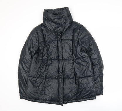 Steve Madden Women's Black Puffer Jacket Size S Winter Quilted Coat