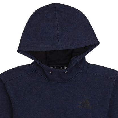 Adidas Men's Blue Pullover Hoodie Size S Sports Fleece