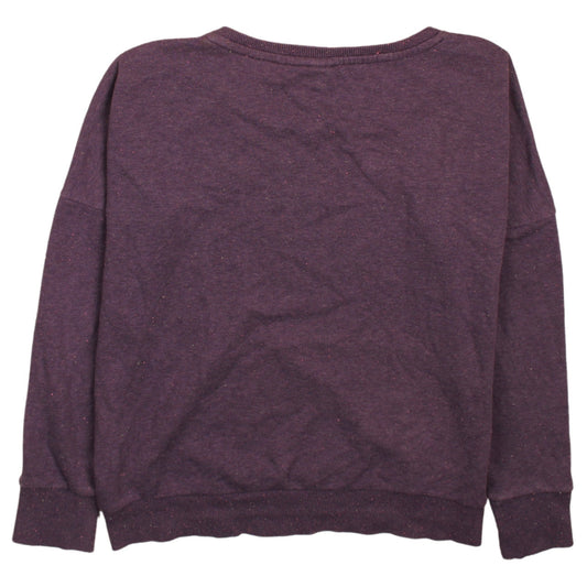 Puma Women Purple Crew Neck Pullover Sweatshirt UK 16