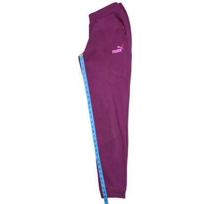 Puma Womens Purple Fleece Sweatpants Size 10 Regular Fit
